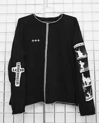 Image 1 of WESTERN SWEATER (BLACK/WHITE)