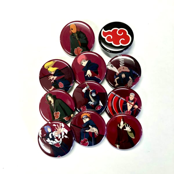 Image of Akatsuki button pack!