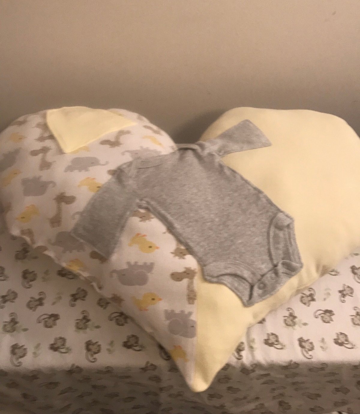 Image of Heart pillow w/ additions