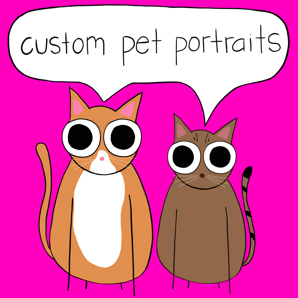 Image of custom pet portraits