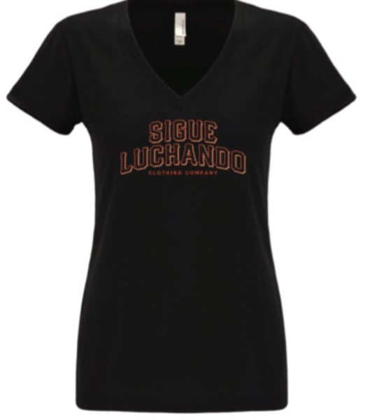 Image of SF Luchadors women’s black vneck