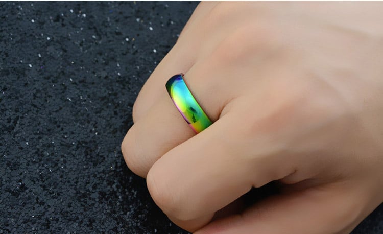 Image of 6mm rainbow ring