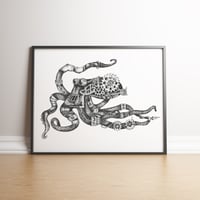 Fletcher the Steampunk Octopus limited edition hand signed print