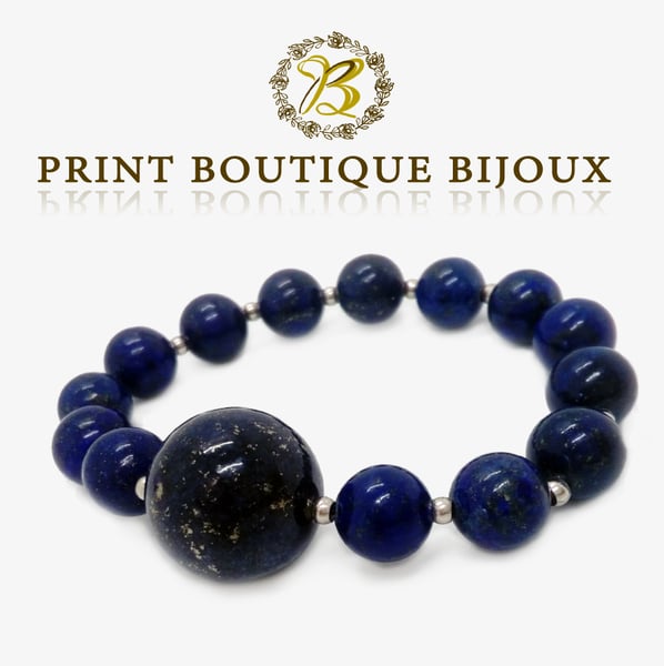 Image of lapis lazuli bracelet for her