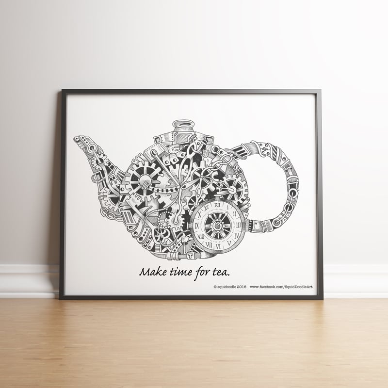 Image of Make time for tea limited edition handsigned print