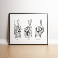 Peace - Hope - Whatever limited edition hand signed print