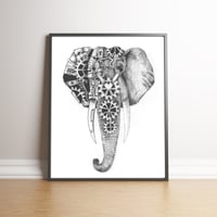 Livingstone the Steampunk Elephant limited edition hand signed print