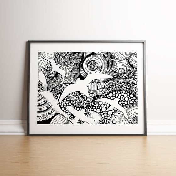 Image of A Bird's Eye View limited edition hand signed print