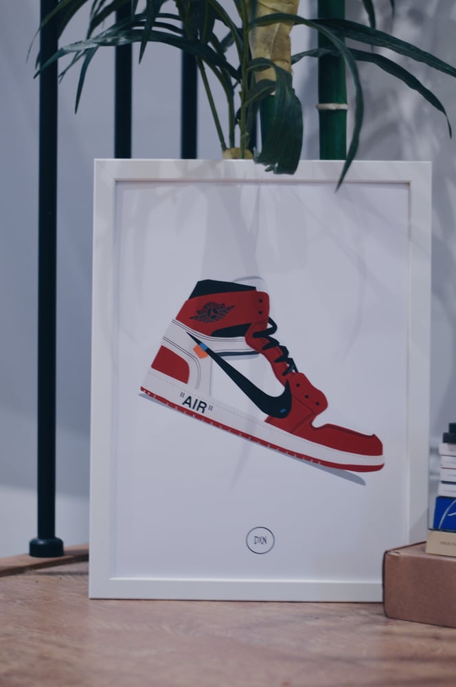 Image of Nike x Off White x Air Jordan 1 A3 Print