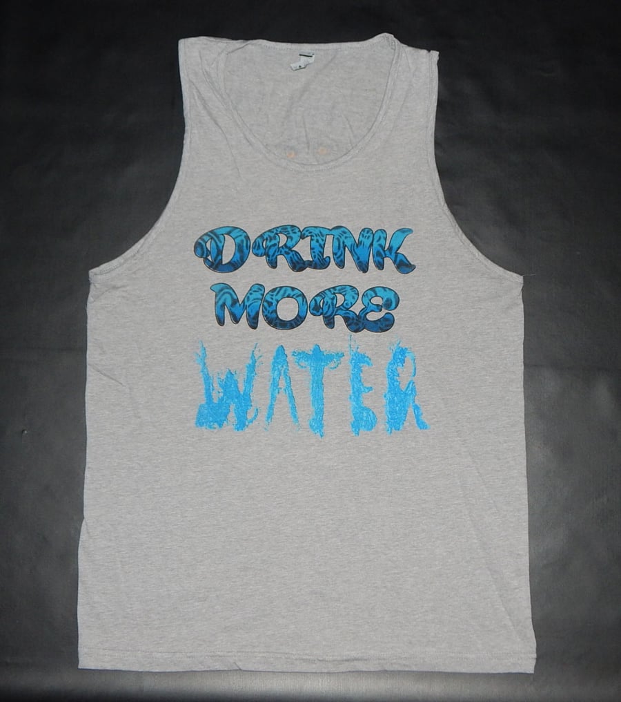 Image of Drink More Water Tank Top (mens)
