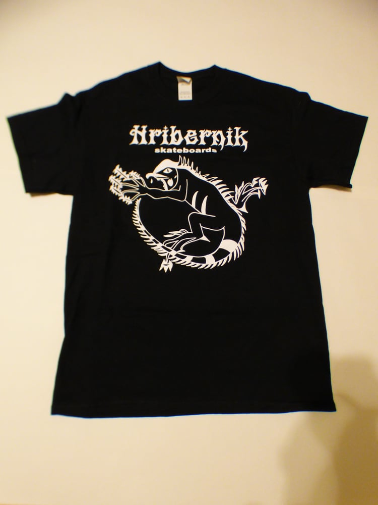 Image of Hribernik Skateboards  Iguana Tshirt Black
