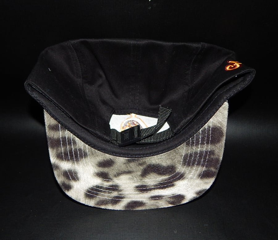 Image of 5 Panel Leopard Print Strapback