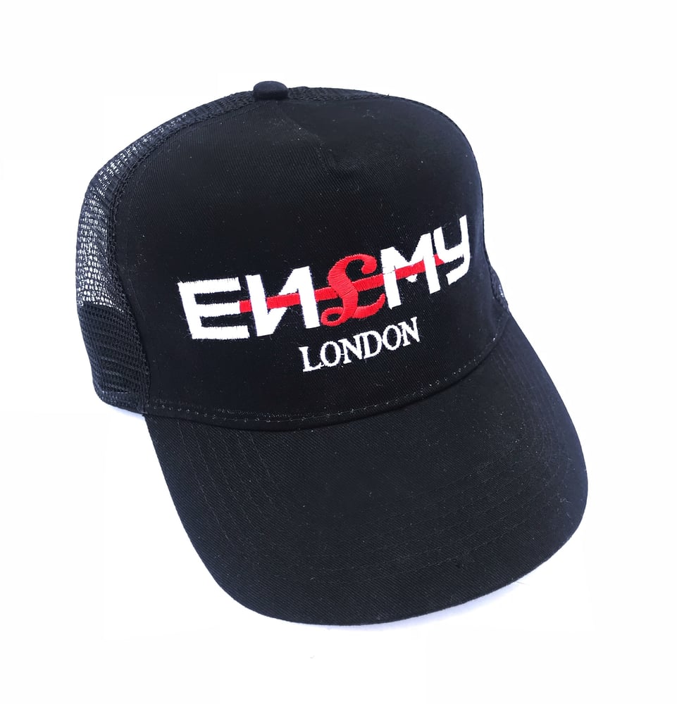 Image of ENEMY London Black Trucker Cap