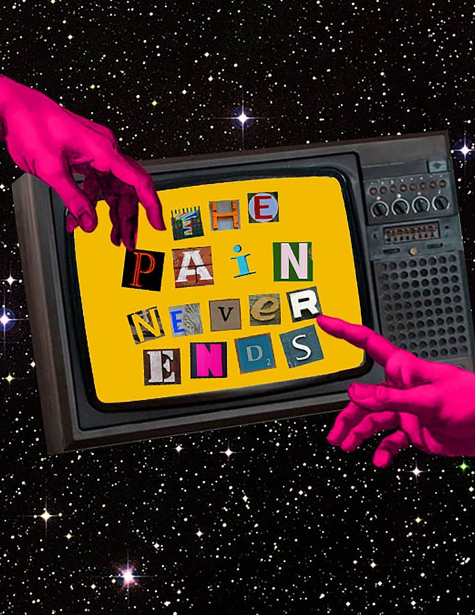 Image of "NEVER ENDS" Print