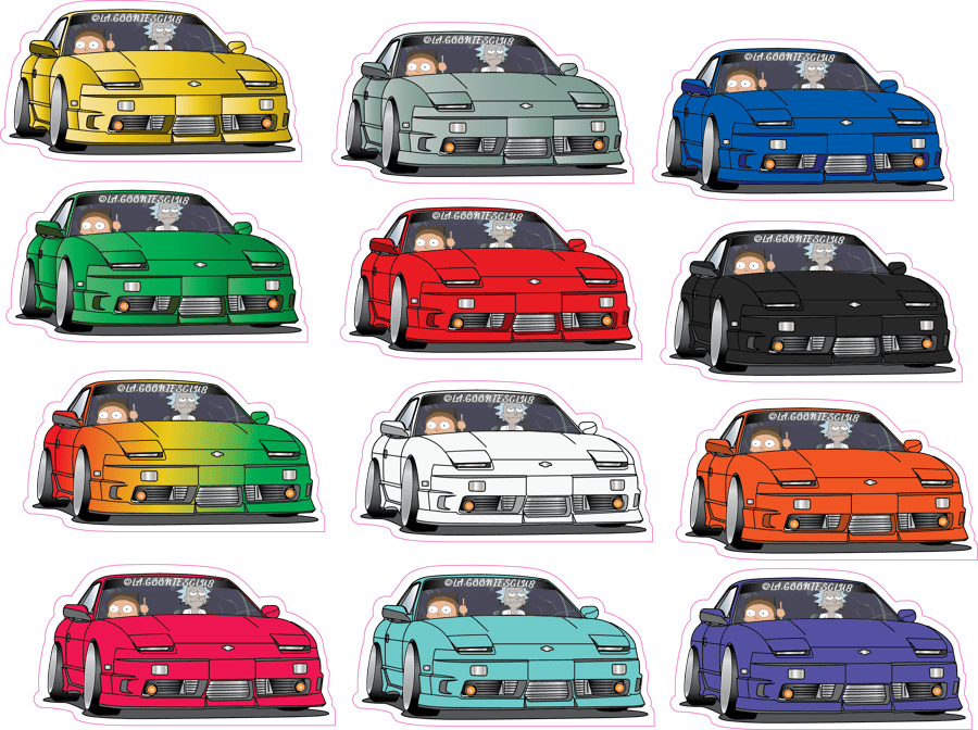 Image of 180sx S13 Rick and Morty