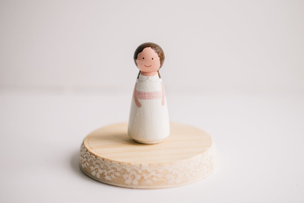 Image of Figura de madera personalizada individual: Minitú | Figura Personalizada Comunión