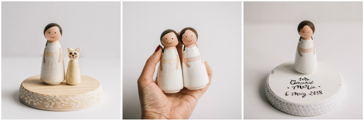 Image of Figura de madera personalizada individual: Minitú | Figura Personalizada Comunión