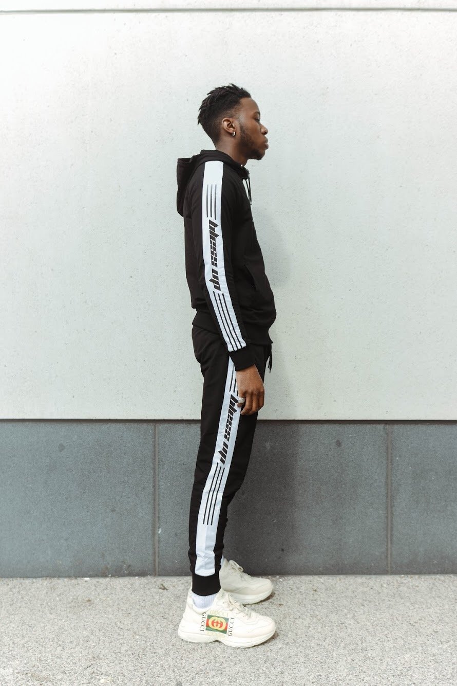 Image of Men Blessup Apparel Black & White Tracksuit