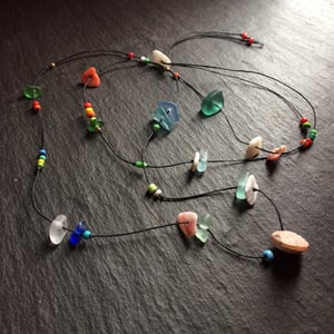 Image of Multiple beach find necklaces