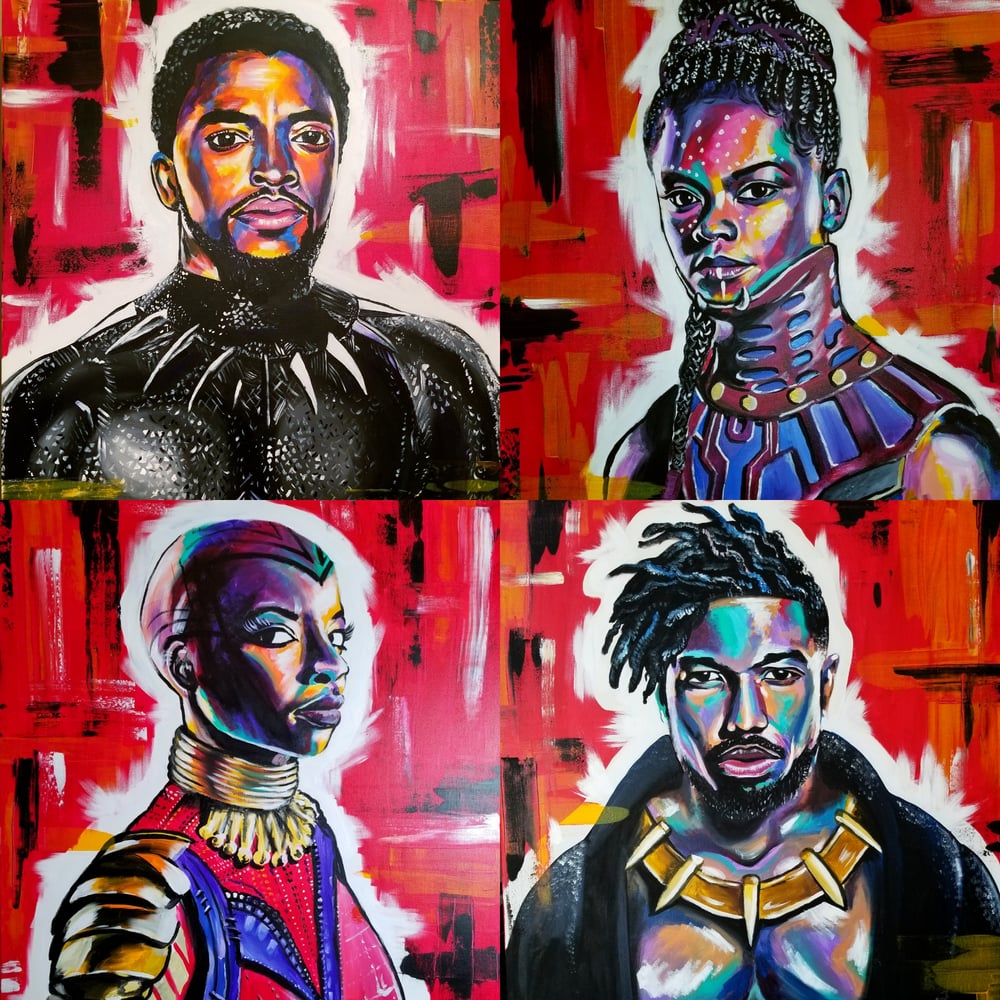 Image of BLACK PANTHER - 4 print package deal