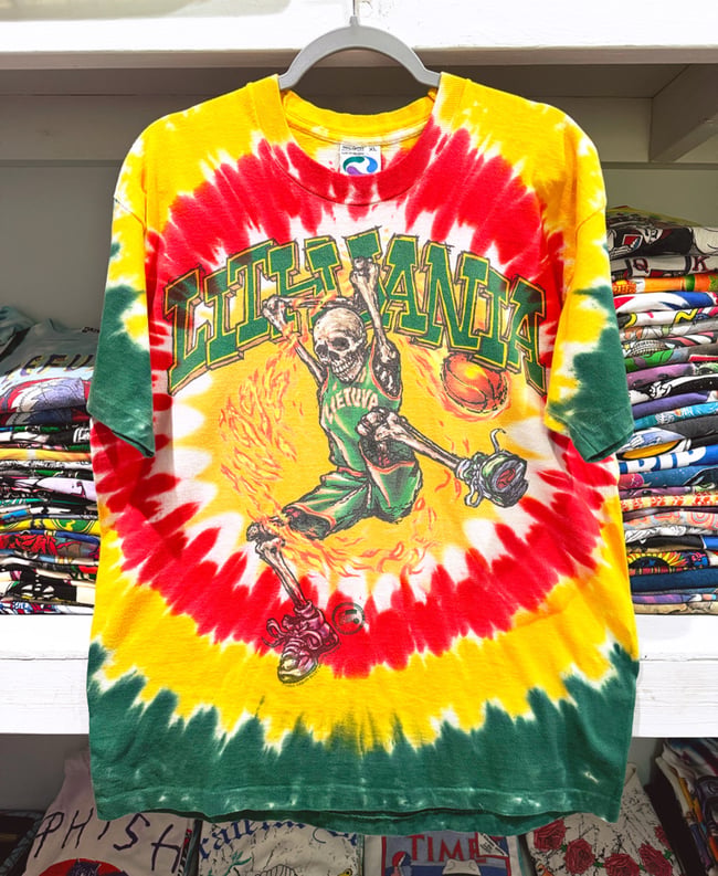 Grateful Dead 1996 Lithuania Basketball T-Shirt - Size XL