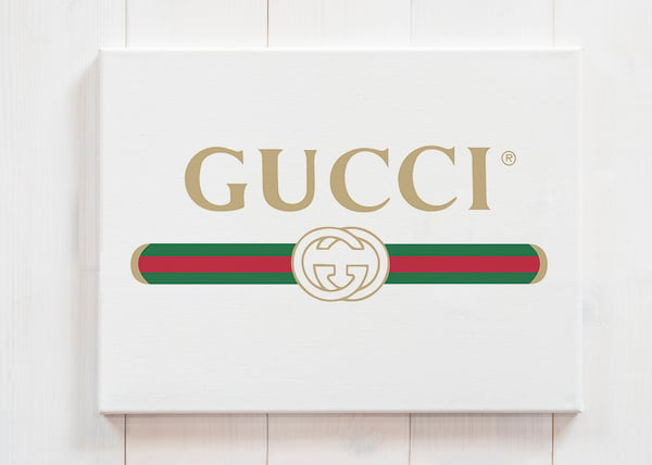 Image of Lienzo logo Gucci