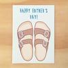 Dad Sandals Greeting Card
