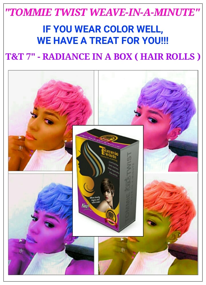 Image of RADIANCE IN A BOX / ATTACHABLE HAIR ROLLS & FOUNDATION CAP / FREE PART-CLOSURE