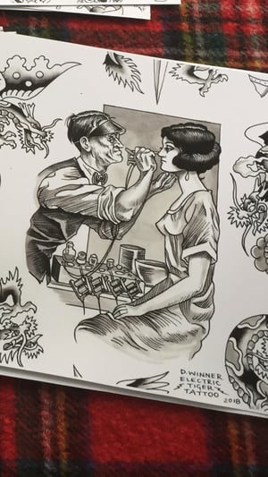 Image of Tattoo Artists Past art print set