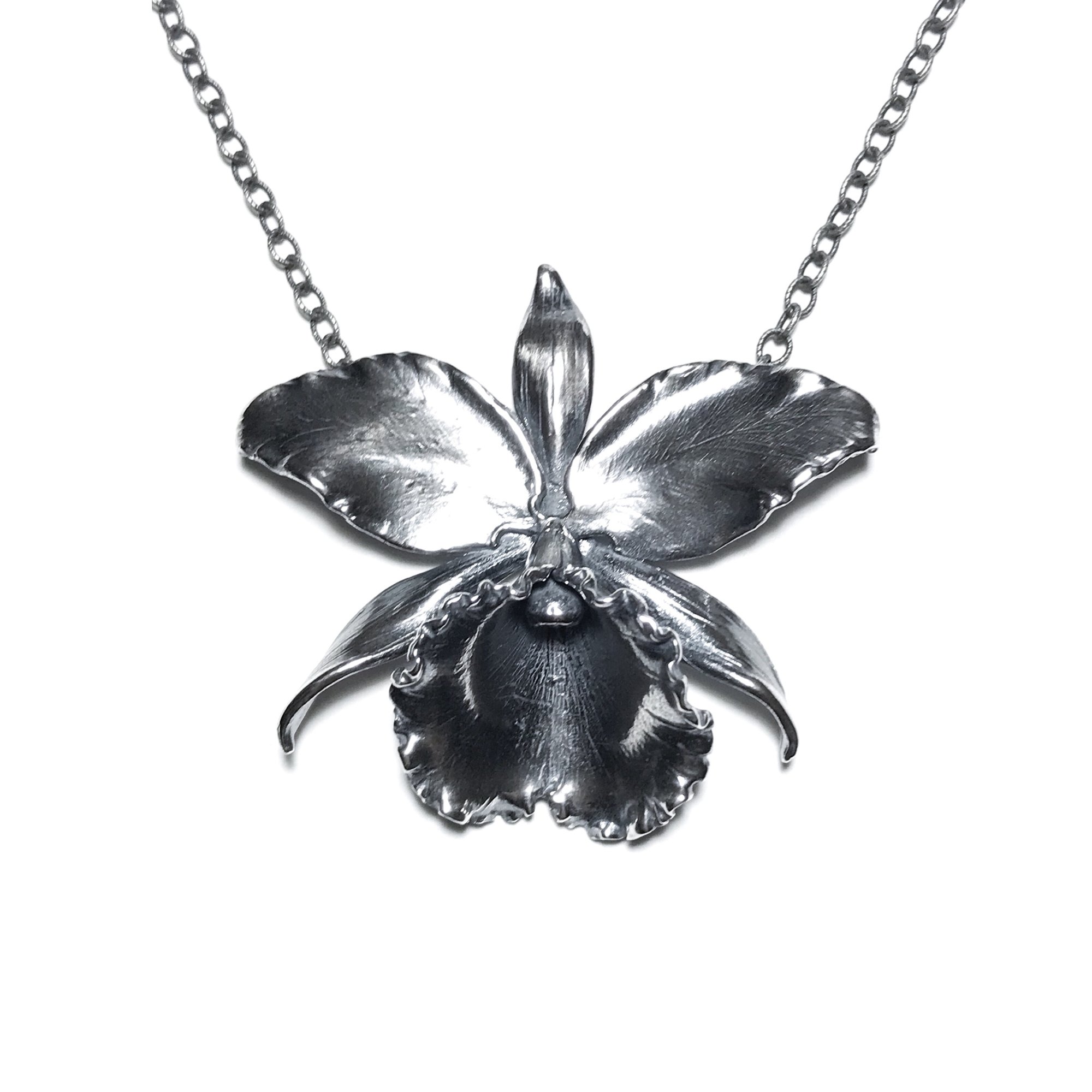 Cattleya pendant in sterling silver Arcana Obscura