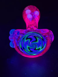 Image 3 of Purple UV Reactive Wig Wag Pipe 