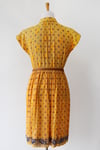 Image of SOLD Textured Contrasting Print Collar Dress