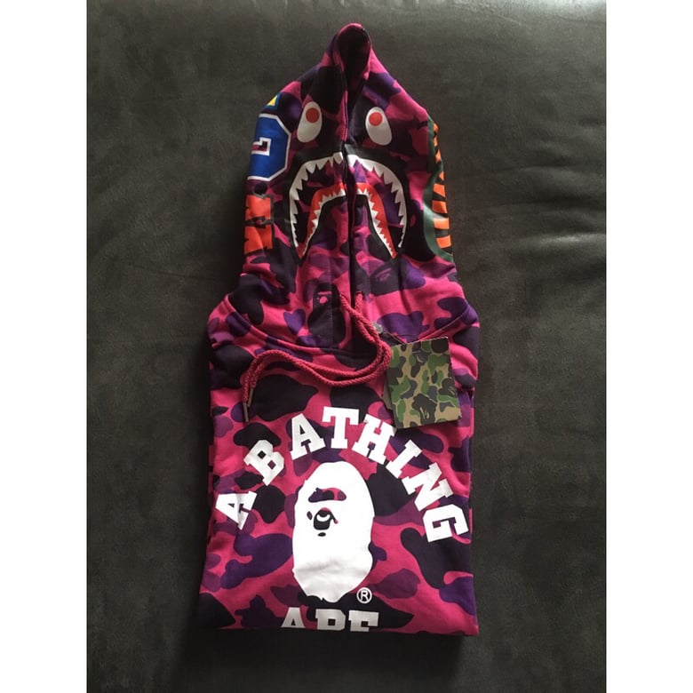 Image of Purple Bape Hoodie