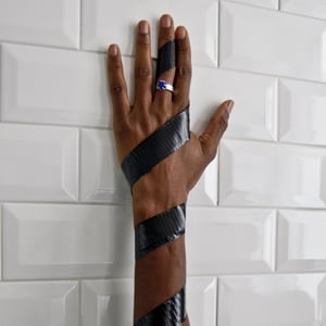 Image of Bague ColorBlock // Monture ARGENT