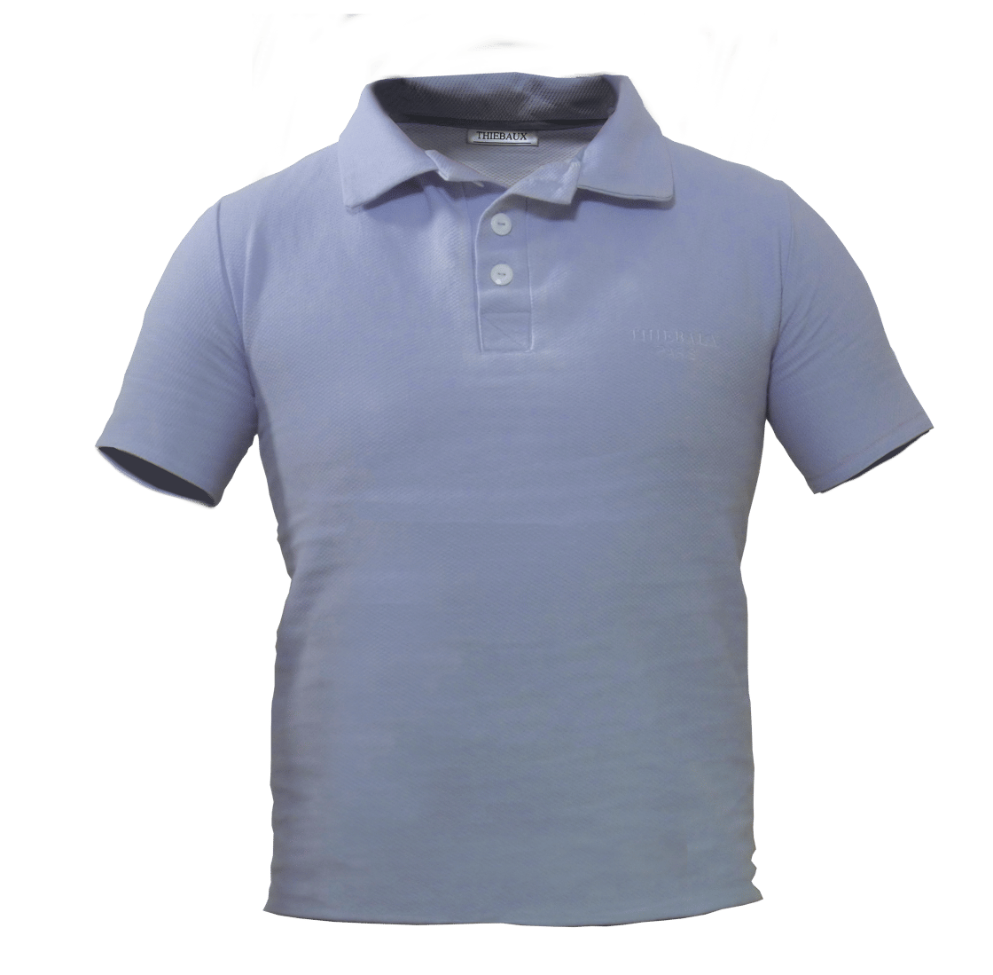 Image of Polo manches courtes gris lavande