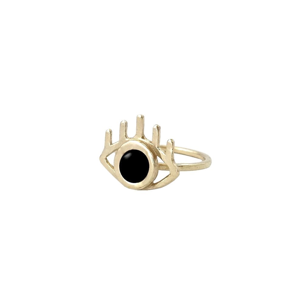 Image of Eye Ring with Black Onyx