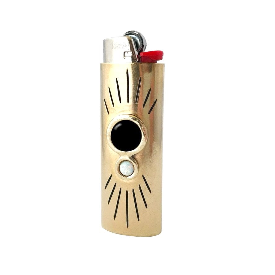 Image of Orbit Lighter Case with Large Black Onyx