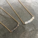 Moonstone Seven Necklace - Gold Filled