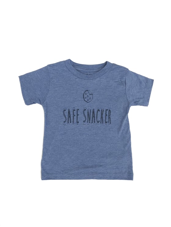 Image of Blue Safe Snacker Tee