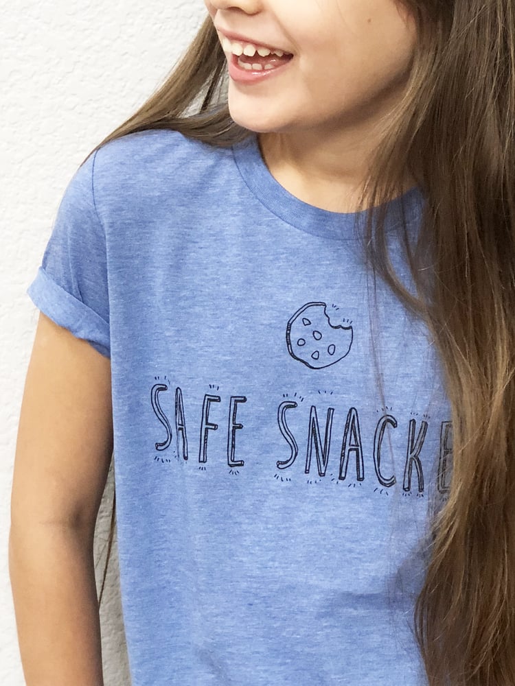 Image of Blue Safe Snacker Tee