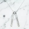Personalised Double Bar Necklace