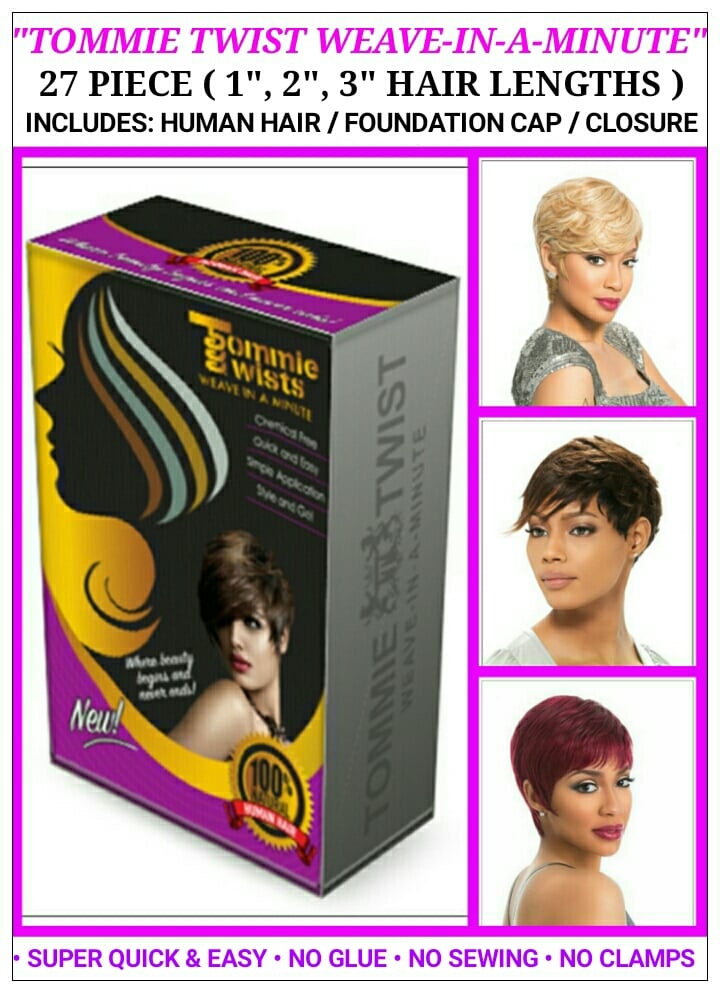 Image of "TT RAPID EXTENSION UNITS"-  27 PIECE: 1",2",3" HAIR LENGTHS / FOUNDATION CAP / CLOSURE