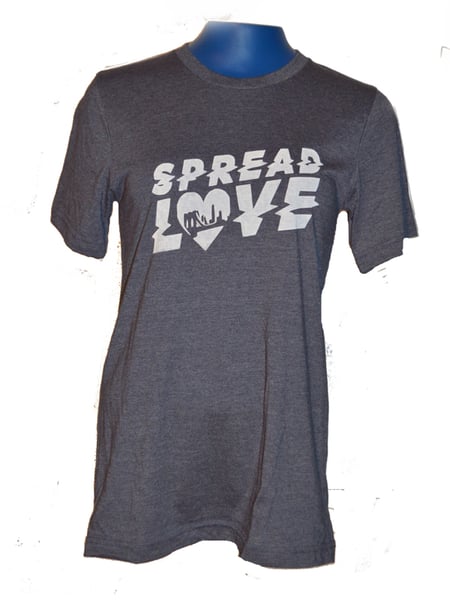 Image of Spread Love Summer Tshirt in grey