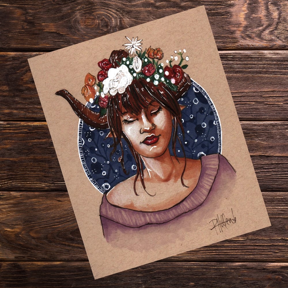 Image of Nymph Faun Art Print