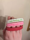 Silly, Sweetie, Kevin silicone bracelet (3 pack)