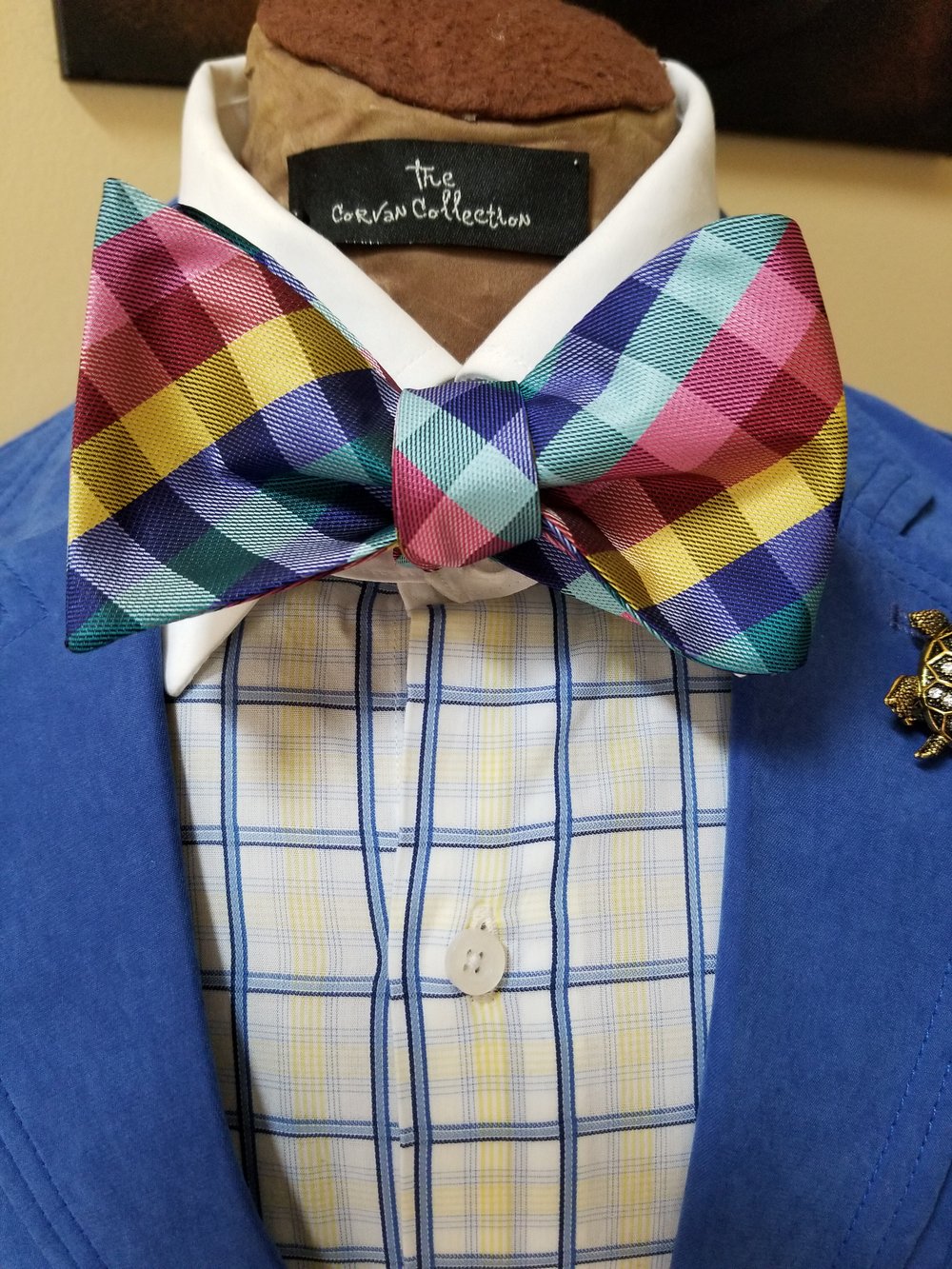 Image of GLORY PLAID BOWTIE