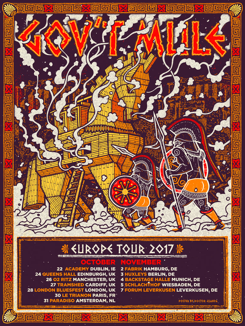 Image of Gov´t Mule Europe Tour 2017 Poster (Regular)