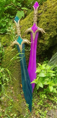 Image 2 of Skyrim Glass Sword for Cosplay, Resin, Prop, Replica