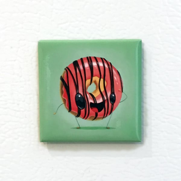 Image of Cafe Dulce Strawberry Jam Donut Magnet
