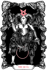 Image 2 of The Tarot of The Devil, 13"x19" Fine Art Print